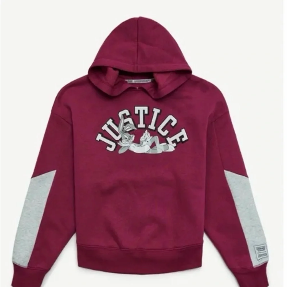 🐰 Looney Tunes Bugs Bunny Hoodie | Justice | Girls L (12/14) |‎ NWT | Y2K Vibes